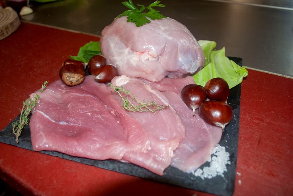 Filetes o magro de jamón